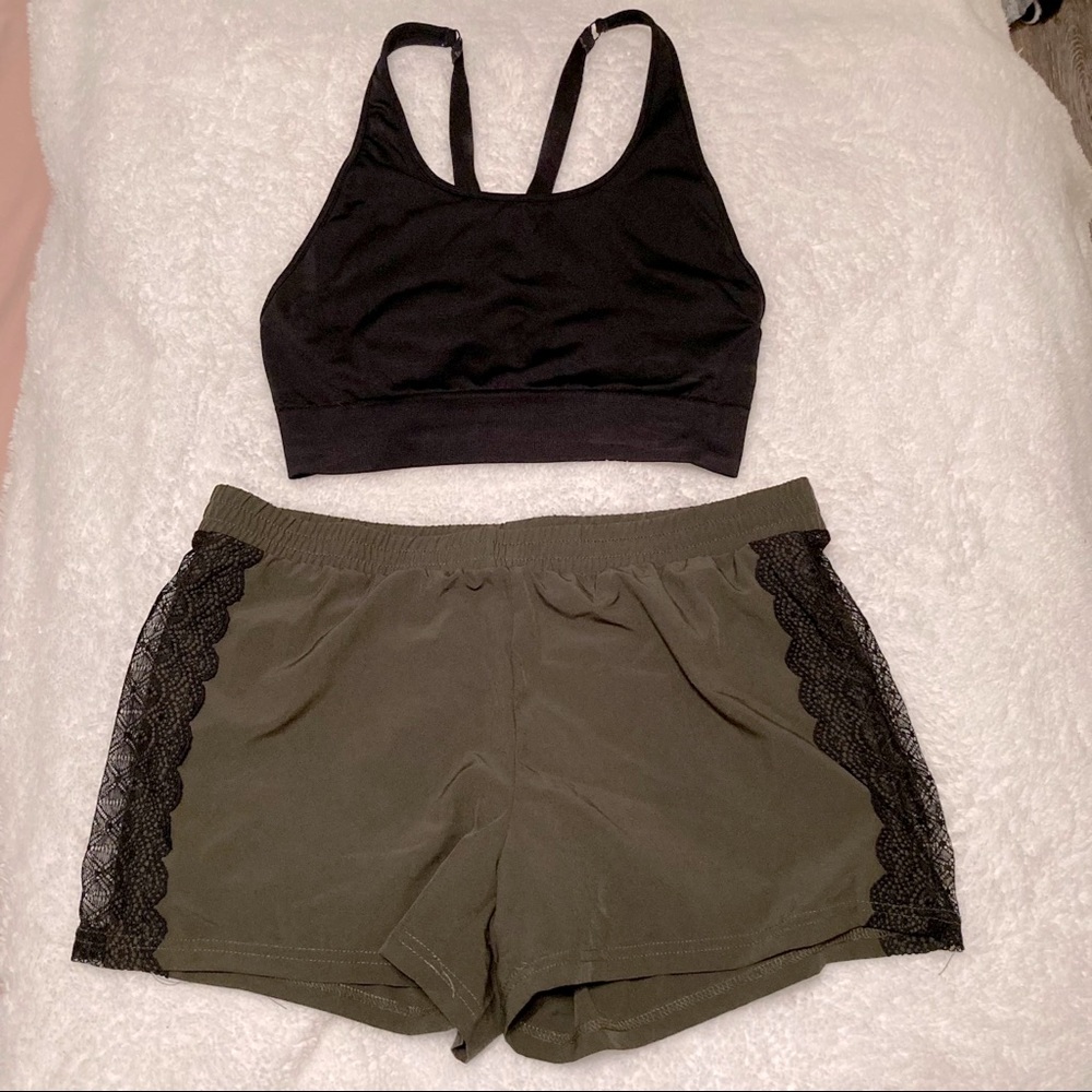 Army Green & Black Fabletics Set